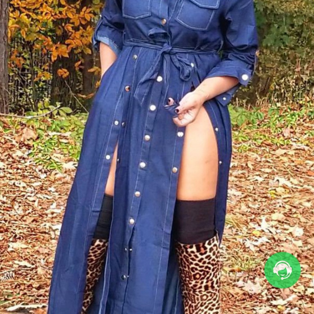 Jean Dress from Fashion Nova. Size M.